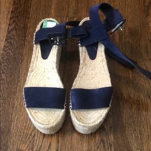 Vince Abby Espadrille Wedge Platform Ankle Strap